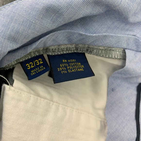 Polo Ralph Lauren Lightweight Chino Pant Slim Fit Fine Italian Fabrics Gray 32 - Picture 8 of 14
